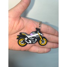 Silikon Kaliteli Motosiklet Anahtarlığı Esnek, Dayanıklı Ve Şık Tasarım Gri