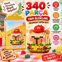 Lz-8875 Hamburger Model 340 Parça Block Oyuncak