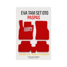Honda Jazz 2012 2014 Executive Uyumlu Eva Oto Paspas Kırmızı Metal Topukluklu Tam Set