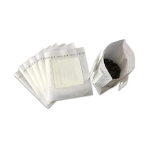 Portatif Filtre Kahve Torbası, El İle Filtreleme, 7.4x9cm, 50 Adet, Gıda Kalitesi, Ev/ofis/dışarıda Kullanım Beyaz Beyaz