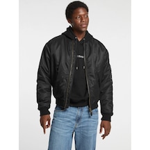 Guess Gj Bomber Erkek Siyah Bomber Ceket M5rl81whaa2-jblk Siyah