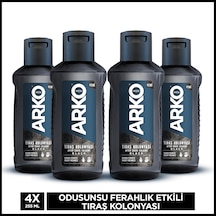 Arko Men Black Edition Tıraş Kolonyası 4 x 255 ML