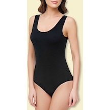 Tutku Kadın Beyaz 2'li Paket Likralı Geniş Askılı Çıtçıtlı Body 001