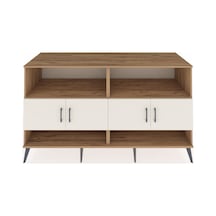 Kronos Konsol 4 Raflı 4 Kapaklı 176x59x99 Çam-aytaşı/antrasit Çam-aytaşı/antrasit