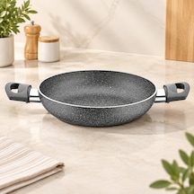 Granit Kaplama Çift Saplı Sahan 20 Cm Beyaz - Çok Renkli