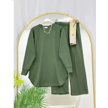 Lovie Moda Kadın Oysh Kumaş İkili Takım Haki Lovie Moda Kadın Oysh Kumaş İkili Takım Haki