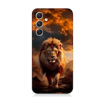 Samsung Galaxy A34 Uyumlu Silikon Kılıf Yırtıcı Aslan Kral