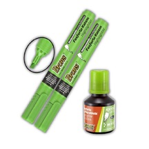 Fosforlu Kalem Yeşil Doldurulabilir 2 Adet ve Mürekkebi 30Ml 1 Ad