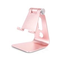 Cbtx 3,5-8 İnç Telefon Tablet İçin Taşınabilir 270 Dönebilen Katlanabilir Alüminyum Stand Telefon Tutucu Braketi Gül Altın