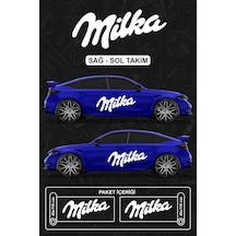 Milka Sticker - Yan Gövde Sticker Beyaz - 864812322