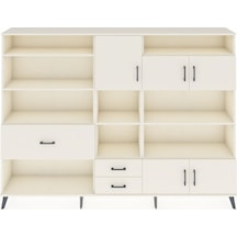 Arges Dolap 13 Raflı 3 Çekmeceli 5 Kapaklı 220x30x163 Aytaşı-aytaşı Aytası - Aytası