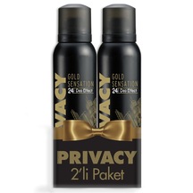 Privacy Gold Sensation Erkek Deodorant Sprey 2 x 150 ML