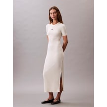 Calvin Klein Jeans A - Modal Rıb Ss Dress Kadın Beyaz Elbise Lv044c902g-pba Beyaz Calvin Klein Jeans A - Modal Rıb Ss Dress Kadın Beyaz Elbise Lv044c902g-pba Beyaz