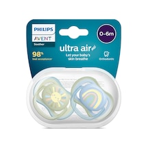 Philips Avent Ultra Air Emzik 0-6 Ay, 2'li Paket, Erkek Renkli