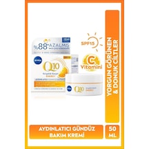Nıvea Q10 Energy Kırışıklık Karşıtı Aydınlatıcı Gündüz Yüz Bakım Kremi 50ml, Spf15, C Vitamini, Donuk Cilt