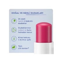 Kiraz Dudak Bakım Kremi, 24 Saat Nem, Dudak Bakımı, Kiraz Kokusu, Hafif Kırmızı Işıltı 4,8gr