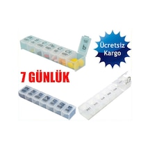 Haftalık Kutusu 7 Günlük Plastik Muhafaza Kutusu Hap Sa