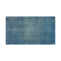El Dokuması Vintage Yün-pamuk Mavi Halı 23453 161 X 280 Cm