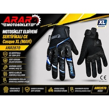 Motosiklet Eldiveni Sertifikalı CE Casque XL(MAVİ)-ARR2870