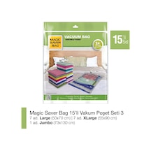 Magic Saver Bag 15'Li Vakumlu Poşet Seti 3
