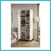 Bezos 8 Gözlü Kiler Dolabı Beyaz 70 Cm Dfnbez