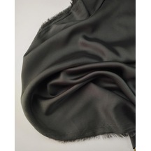 Koyu Yeşil Renkte Astarlık Mat Saten Kumaş 145x290cm-10959 Yeşil