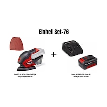 Einhell Set-76 Einhell Te-os 18/150 Li Akülü Çok Amaçlı Zımpara+einhell 18v 4,0 Ah Pxc Starter Kit, Akü & Şarj Cihazı