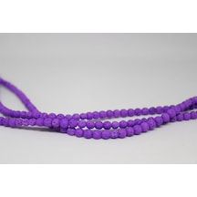 Lav Taşı Eflatun Renkli Yarım Dizi 6 MM 18 CM Mor