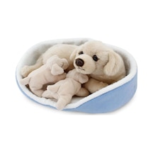 Animals Of The World Sepette Yavrulu Labrador Peluş Oyuncak 000 Açık Krem