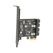 Fosenze Pcıe 1x'den Usb 3.2 Gen1'e Çevirici Kart - 2x 19pın Çıkış, 5gbps Hız, Renesas Upd720201, Windows/linux Desteği