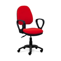 Ofiscombin Ofis Büro Döner Tekerlekli Öğrenci Ders Çalışma Koltuğu Kırmızı Ivvap00k