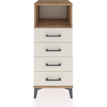 Hyperion Komodin Tek Raflı 4 Çekmeceli 44x44x106 Çam-aytaşı Atlas Çam