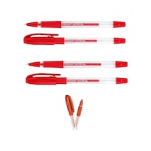 Pensan Glitter Simli Jel Kalem Kırmızı 1 Mm - 4 Adet