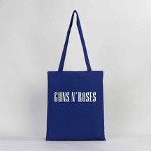 Guns N Roses Logo Mavi Gabardin Bez Çanta