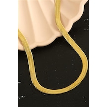 Lüx İtalyan Çelik Zincir Kolye 45cm Çok Renkli 98721999