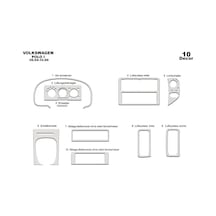 Volkswagen Polo Uyumlu Torpido Kaplama 1994-1999 10 Parça Alüminyum
