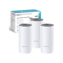 Deco E4 3-pack , Ac1200 Mbps, Dual-band, 10/100mbps Portları, 100 Cihaza Kadar Bağlanılabilirlik, 370 M²'ye Kadar Kapsama, Mobil Uygulama İle Kolay Kurulum, Wi-fi 5 Mesh Sistemi