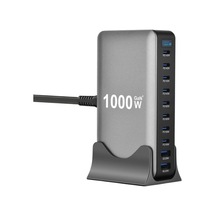 Gd-b961 Gan Teknolojili 10 Portlu Masaüstü Şarj İstasyonu 1000w Şarj Adaptörü