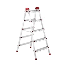 Ayyıldız Çift Çıkışlı Katlanabilir Ev Tipi Merdiven 5+5 Basamak Galvanizli Genel