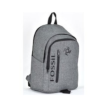 Fossil Unisex Çok Gözlü Günlük Seyahat Okul Sırt Çantası Gri 9500