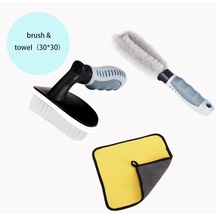 Towel30-araba Yıkama Aksesuarları İle Lastik Fırçası Tekerlek Göbeği Fırça Yüksek Basınçlı Yıkama Makinesi Araba Temizleme Köpük Topu Araba Detaylandırma