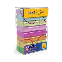 Silgy 8'li Curved Rainbow Silgi Seti