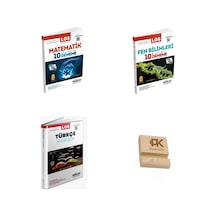 Miray Lgs 8. Sınıf Matematik Fen Bilimleri Ve Türkçe Denemeleri 3lü Set + Telefon Standı