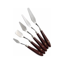 5li Metal Resim Spatulası, Palette Knives, Ressam Sipatulası Sıpatula Spatül Sıpatül