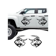 Kızgın Boğa Sticker, Oto Sticker, Traktör Sticker 35x31 Cm-takım