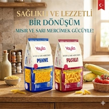 Yayla Mısır Sarı Mercimek Penne + Mısır Sarı Mercimek Fusulli 400 Gr