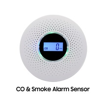 Springsun Karbon Monoksit Ve Duman Alarm Sensörü Bileşik Tip Duman Ve Co Dedektörü Ppm Lcd Ekran Göstergesi Pil İle Çalışan