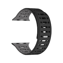 Watch Ultra 49mm Uyumlu Zore Krd-124 Silikon Kordon Strap Kayış-siyah-gri