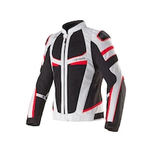 Clover Rainjet-3 Wp Korumalı Motosiklet Montu Gri Siyah Kırmızı