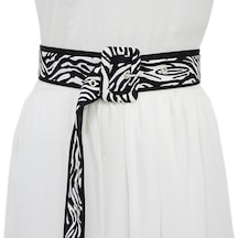 Alibee-kemeri Genişletilmiş Düz Renk Kadın Ekstra Uzun Kanvas Geniş Siyah Beyaz